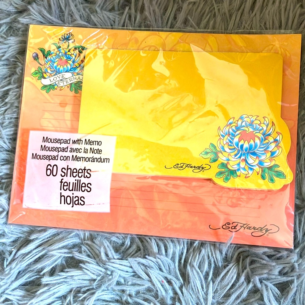 Ed Hardy Love Eternal Lined Magnetic Notepad List-Pad NEW